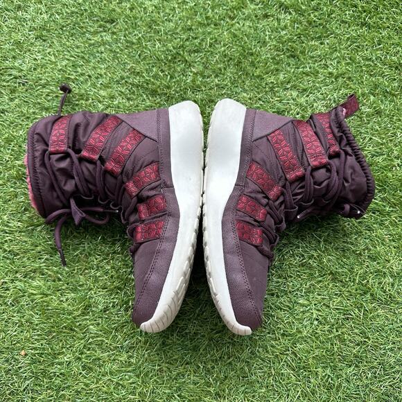 Nike Womens Size 8 US Roshe Run Hi Sneaker Boot Ankle Boots Maroon 615968-601 - Picture 8 of 9